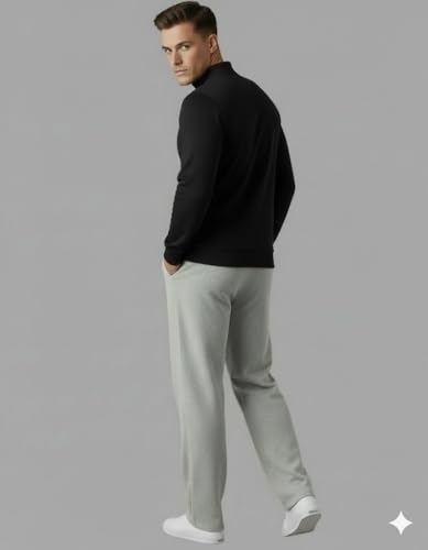 Image of Volex Men Full Sleeve T-Shirt and Jogger Set|Track Suit for Men | Sports Wear Gym Running Jogging Walking Workout Outfit | Full Sleeve T Shirt with Jogger Track Pant Lower