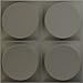 Ekena Millwork 11 7/8"W x 11 7/8"H Adonis EnduraWall Decorative 3D Wall Panel, Flat Smoke Grey (Covers 0.98 Sq. Ft.