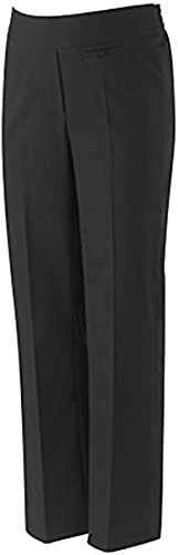 MOLLY MALOU Pantalones de uniforme escolar para niñas de regreso a la escuela Reino Unido con cintura media elástica