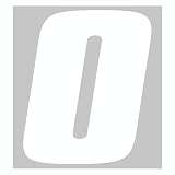 Dirt Digits La saleté Chiffres Blanc 14 cm Haute Brillance de précision Découpe Vinyle N ° 6 Lot de 3