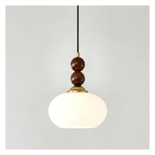 Lámpara colgante de cristal moderna color caramelo y blanco E27