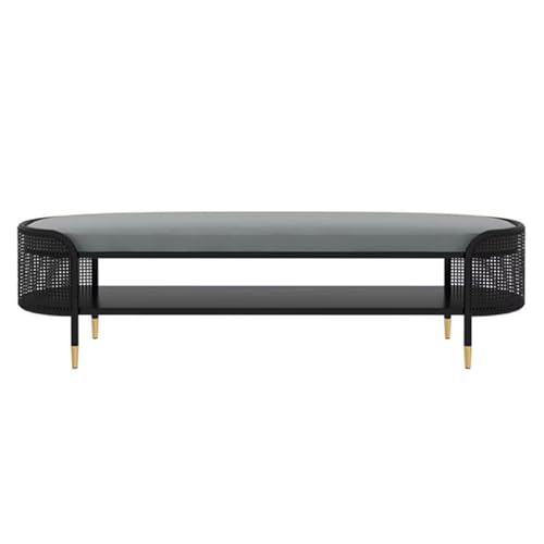 Banc à chaussures moderne noir 100 cm avec étagères et assise rembourrée pour entrée