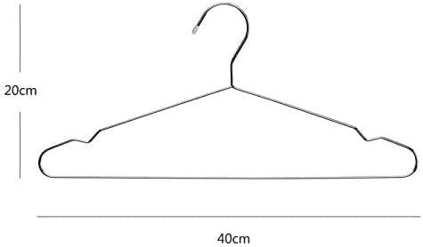 20Pcs Hangers for Clothes Stainless Steel Coat Hangers Anti-Slip and Durable Space Saving 40 Cm