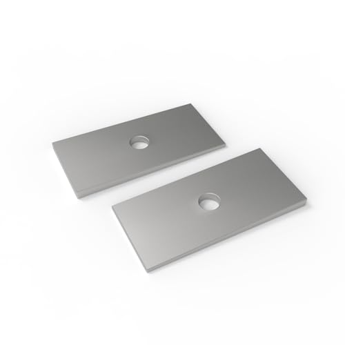 2.5° Camber Caster Shim – Steel Alignment Correction, Universal Suspension Spacer, Anti-Rust for Truck SUV Car (‎White Zinc Plated)
