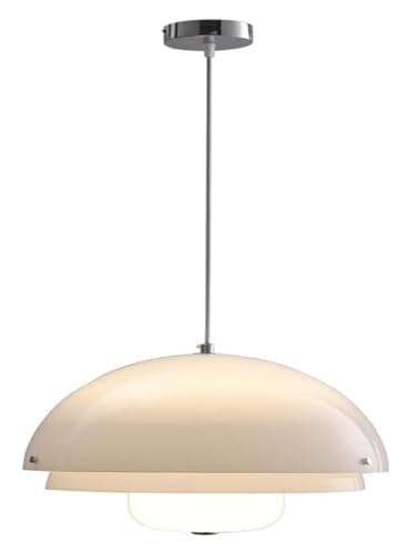 Luminaires suspendus E26 en verre feuilleté blanc pour éclairage de salon