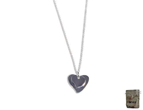 Collana Enez 46 cm con ciondolo a forma di cuore