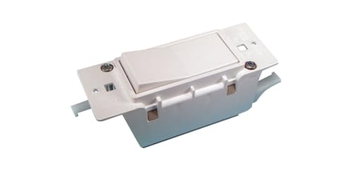 United States HDW United States HDW-E-119C E-119C Single Electric Switch, Pack of 1, White image 4