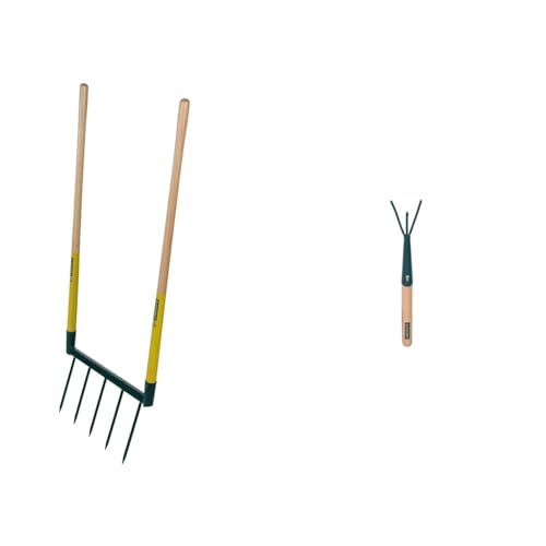 LEBORGNE - Biogrif NaturOvert, Grelinette Non Assemblée, 5 Dents Interchangeables - Boîte Carton & GRIFFE 3 DENTS A MAIN DUOPRO LEBORGNE - 450010