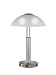 Produktbild Wofi Tischleuchte-Prescot, 2-flammig, Nickel-matt, Höhe : 42 cm, 8747.02.64.0000