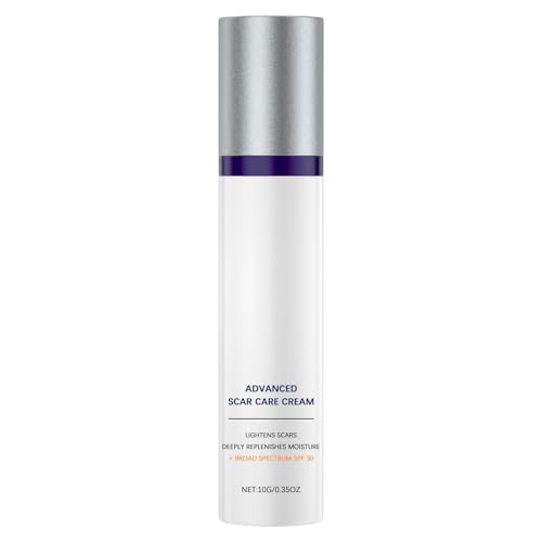 Crema Cicatrici Ustioni | Crema per Cheloidi e Rigonfiamenti | SPF 30 Idratante Portatile Per Viso Corpo Adulti Uso Quotidiano Cheloidi