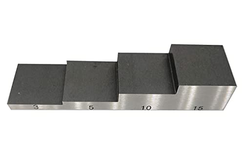 Bloque de calibración ultrasónico 4 pasos 1018 acero miniatura 3