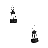 Alipis 2 Stück Hängende Solar Laterne Außen Wetterfest LED Gartenleuchte mit Dekorativem Design...