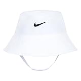 Nike Dry Infant/Toddler Girls' Bucket Hat (White (001) / Black/White, 12-24 Months)