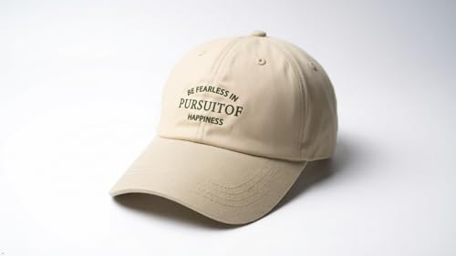 Image of MINISO Fashionable Embroidered Sun Protection Baseball Cap (Khaki) - Lightweight Adjustable Outdoor Cap for Men & Women