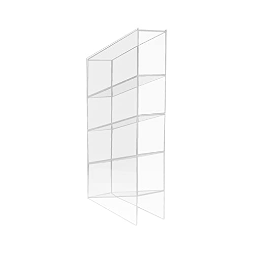 TrippNT 50112 Clear Acrylic Benchtop Pipette Rack, 4" Width x 21" Height x 12" Depth