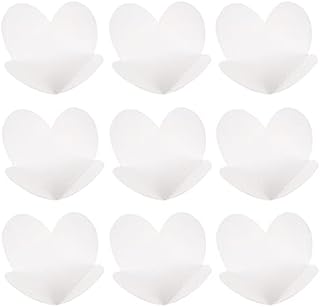 Cabilock 200pcs Truffle Cups Truffle Liners Wrappers Chocolate Paper Candy Cups Kraft Paper Chocolate Tray Cupcake Liners Muffin Paper Cases White
