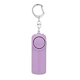 和宅優品 防犯ブザー 防犯アラーム 電池式 130dB 大音量 LEDライト点灯点滅 防犯グッズ 防犯対策 防犯ベル お知らせブザー ランドセル 小学校 小学生 女の子 男の子 子ども 入園準備 入学祝い 女性 老人 超小型 操作簡単 警報 防災 犯罪 登下校 通学 夜道 痴漢対策 (パープル, 1点)