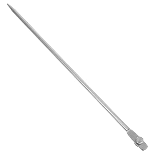 Homoyoyo pasador de tierra alfiler vara cerca suelo de tierra varillas metálicas de puesta a tierra cable de conexión a tierra para conexión a tierra alambre de tierra planchar Plata