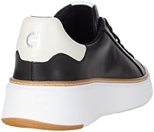 Cole Haan Womens Grandpro Topspin Sneaker, Black/Optc Wht/Cyber Yellow, 8-B US - 5
