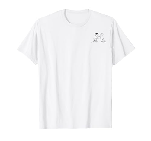 Disney 101 Dalmatians Pongo And Perdita Left Chest T-Shirt