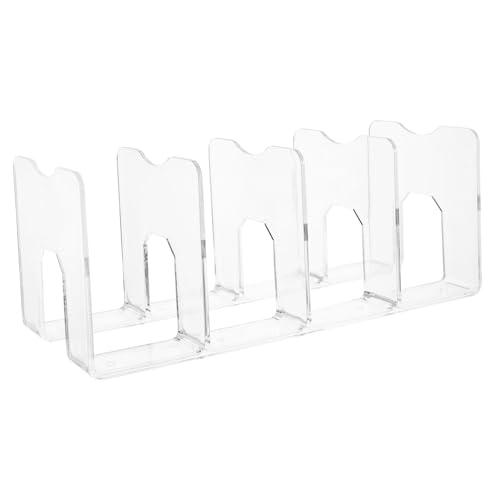 Soportes transparentes de escritorio para organizar apuntes en la escuela