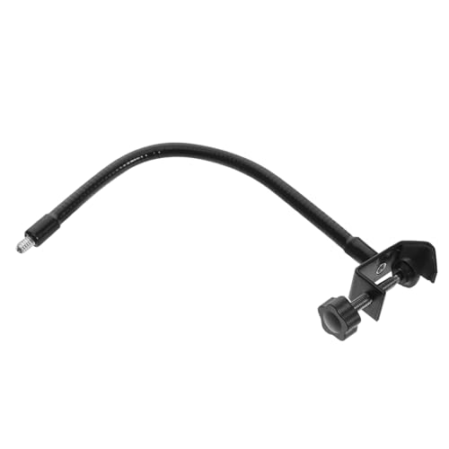 Abaodam Heavy Duty Microphone Mount Clamp Gooseneck Mic Holder for Podcasting Recording and Live Streaming with Adapter for Various Devices