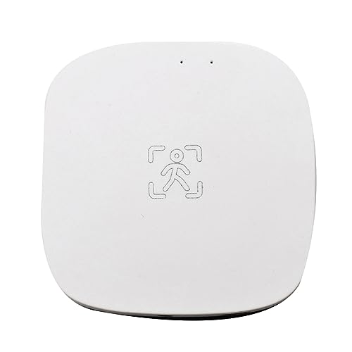 Haptufer Sensor de Presencia Tuya ZigBee MmWave con Luminancia DeteccióN de Radar de Microondas PIR Sensor de Movimiento Montaje en Pared
