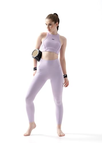 Image of STRCH Women's High Rise Leggings with Side Pocket | Nylon Stretch Gym Tights | Workout, Yoga, Running & Training Activewear | Ankle Length