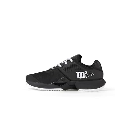 Wilson Zapatillas de Pádel para Hombre Bela Tour, Ajuste Clásico Fabricadas con Materiales Ecológicos, Proporcionan Agilidad Dinámica y Soporte Superior, Color: Negro, Talla: 10.5