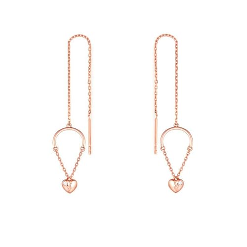 Boucle d'oreille en or diamant cœur brisé, le cadeau d'amour idéal