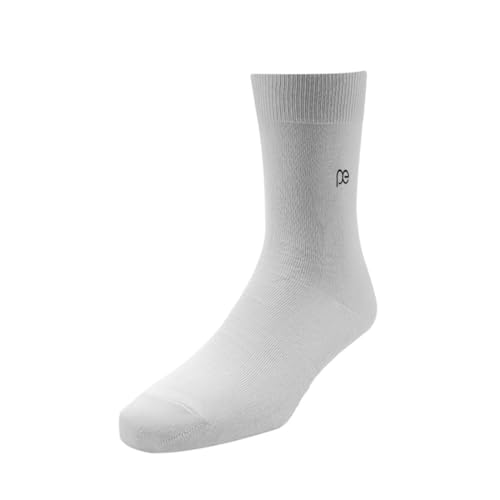 Image of Peter England Mens Cotton Full Length Socks (Pack of 3) White