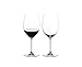Riedel 6449/0 Veritas Cabernet/Merlot Wine Glasses, Set of 2, Clear