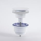 [DIMENSIONS] Diamètre du corps de la bonde : 40mm / Diamètre du bouchon amovible : 63mm / Hauteur totale : 110mm / Hauteur réglable par vis : 10/50 mm