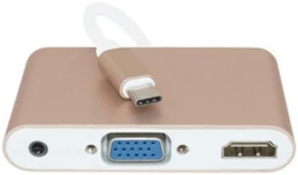 USB3.1 to HDMI+VGA+3.5mm Audio Cable Thunderbult Converter Adaptor