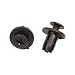 uxcell 100 Pcs Car Plastic Push in Fastener Rivets Clips Black Fit 6mm Hole