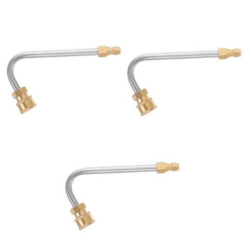 BESPORTBLE 3pièces Extension Haute Pression Inoxydable pour Nettoyeur Haute Pression Accessoire Pratique pour Lavage De Voiture Et Nettoyage Extérieur