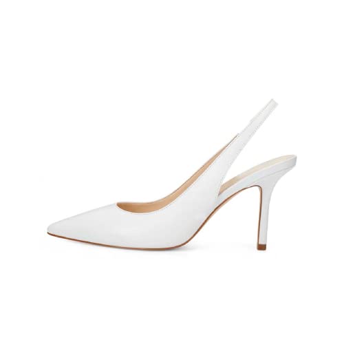 Image of Womens Slingback High Heels Pointed Toe Slip On Dress Shoes | Closed Toe,Stiletto Heels,Women's Pumps,Dressy Casual,Party,Wedding,Prom,Work Shoes,Going Out