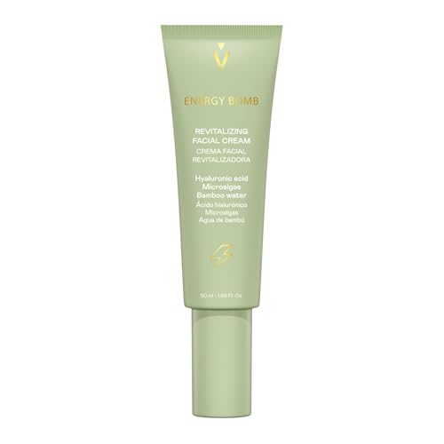 VALQUER Crème Visage Revitalisante Energy Bomb | 72 Heures d’Hydratation pour Peau Sèche et Terne | à l’Acide Hyaluronique et Vitamine B5 | Végan | 50 ml - PIEL SECA
