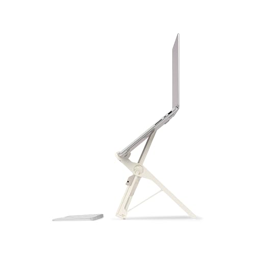 Image of Roost V3 Plus - Ultra Portable and Adjustable Laptop Stand - Quick-Release Height Adjustment, 5 to 14 inch Screen Lift, Patented Rigid Folding Structure and Self-Adjustings Laptop Grips | Dune Color