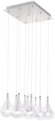 ET2 Larmes-9 Light Pendant in Modern style-14 Inches Wide by 8 inches high