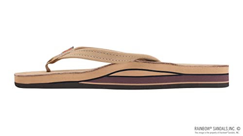 Image of Rainbow Sandals Women's Double Layer, Narrow Strap, Leather Sandals w /Arch