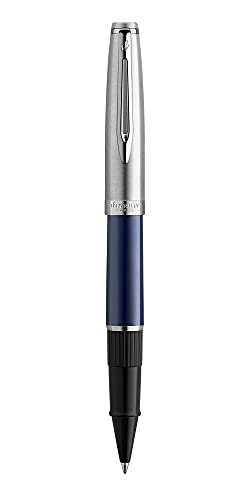Amazon | Waterman Emblème ローラーボールペン ブルー クロームトリム