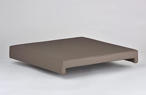 animal-design Klemm-Kissen Sitz-Kissen mit 2 Leisten Tiefe 40 cm weiß grau rot grün (Taupe) Cover