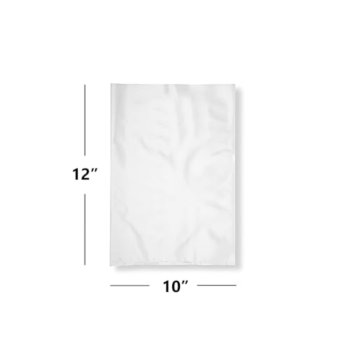 Polythene Food Grade Storage Bags | 10" x 12" / 250mm x 300mm | Pack of 100 | Suitable for Freezer's, Sandwich's, Fruit, Clear Plastic Bags