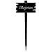 Produktbild Bütic GmbH Acrylglas Pflanzschilder Holzbrettoptik schwarz - Gartenstecker, Kräuterschilder, Pflanzenstecker - Auswahl + Wunschname - wetterfest, Pflanzenname:Majoran