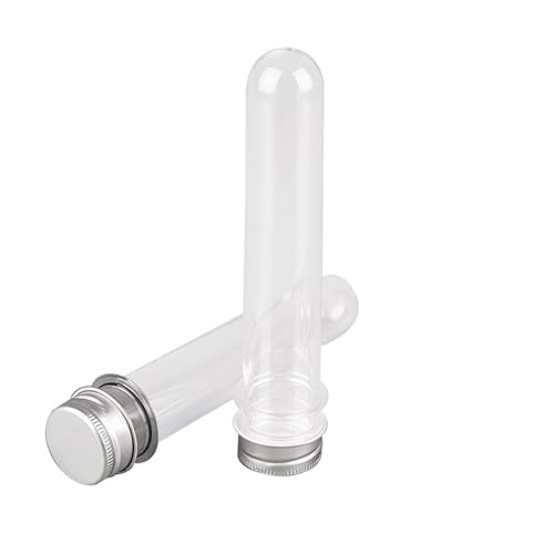VILLFUL 10pcs Clear Test Tube Mask Paste Test Tubes Transparent Test Tubes Clear Tube Test Tube Candy Test Tubes Test Tube Rack Test Tubes Containers Test Tube with Cover