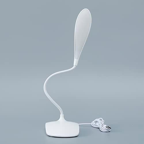Kuber Industries Water Drop Base LED Table Lamp|USB Plug in Table Light|Non-Rechargeable|White