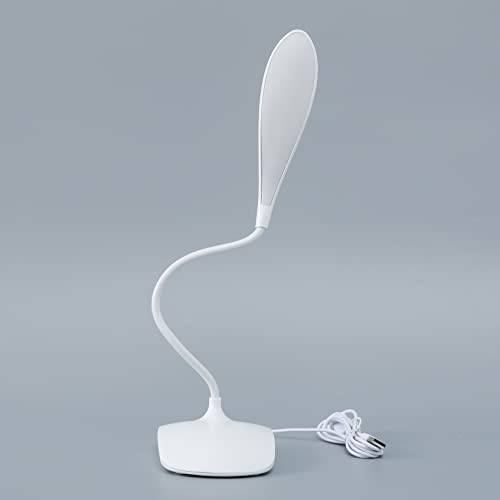 Kuber Industries Water Drop Base LED Table Lamp|USB Plug in Table Light|Non-Rechargeable|White