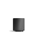 Fellow Monty Milk Art Cups - Double Wall Ceramic Cortado Mug, Matte Black with Graphite Base, 4.5 oz Cup
