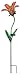 Regal Art & Gift Solar Tiger Lily Stake, Red